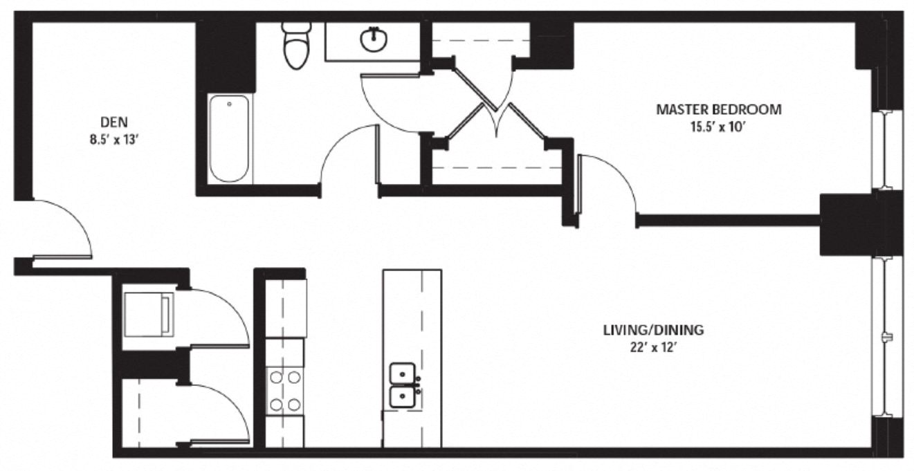 Apartment 1709 floorplan